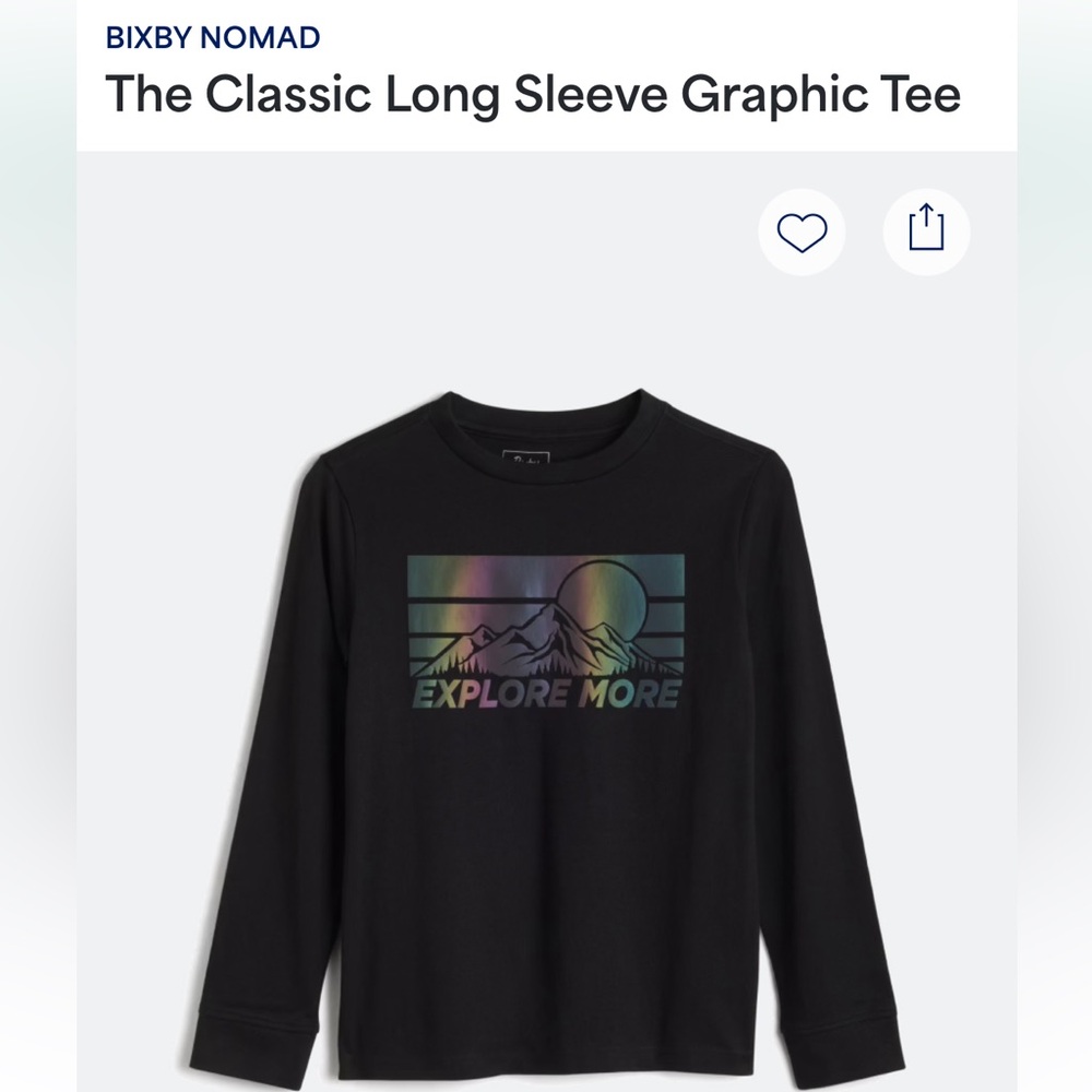 Stitch Fix Bixby Nomad long sleeve black graphic tee